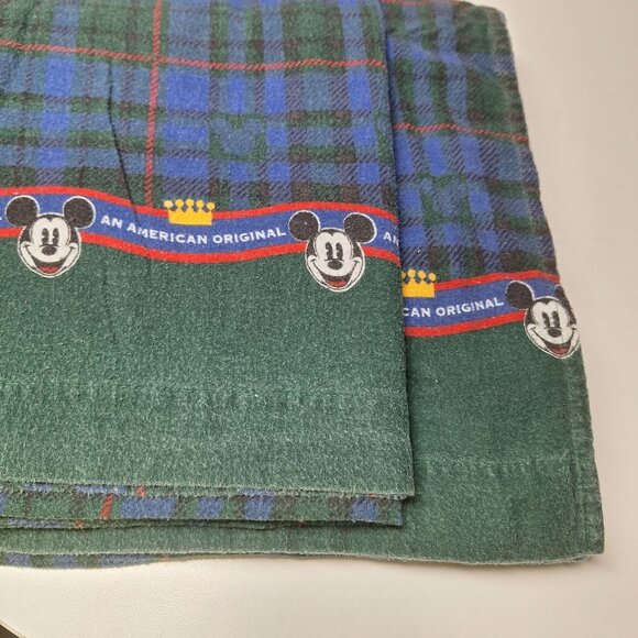 Vintage Mickey Mouse Flannel Pillow Case An American Original Disney - Picture 1 of 7